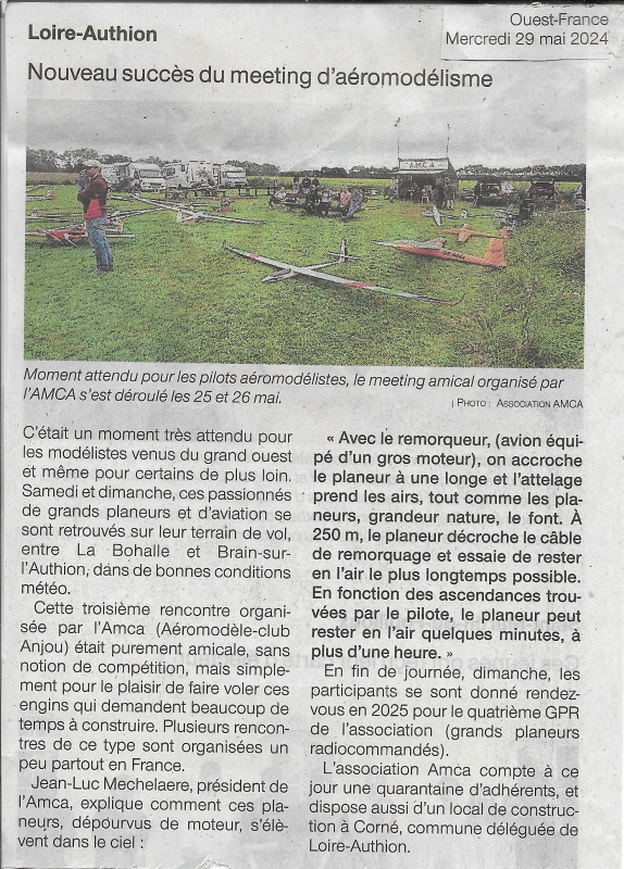 Article Ouest France GPR 2024