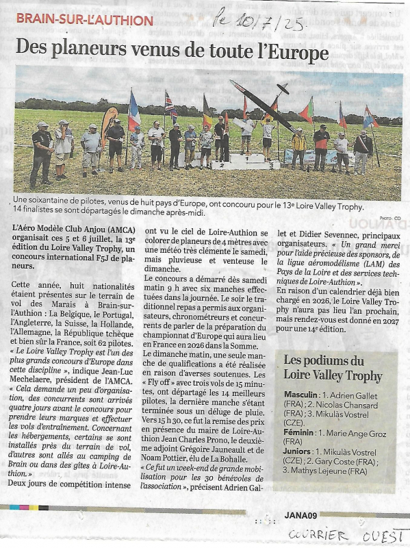 Courrier de l' ouest LVT 2025