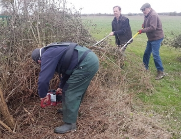 Travaux au terrain le 16 Mars 2019